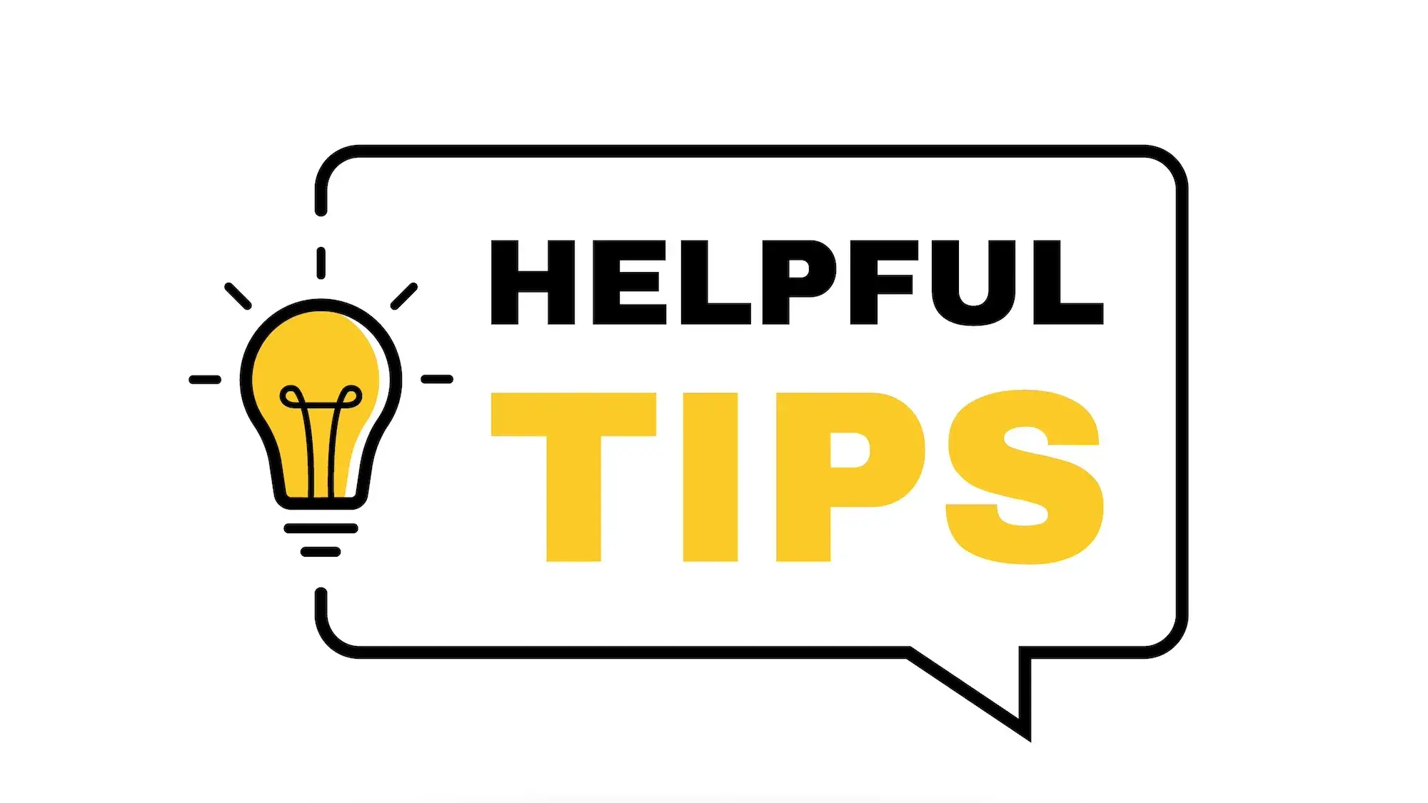 Helpful tips banner