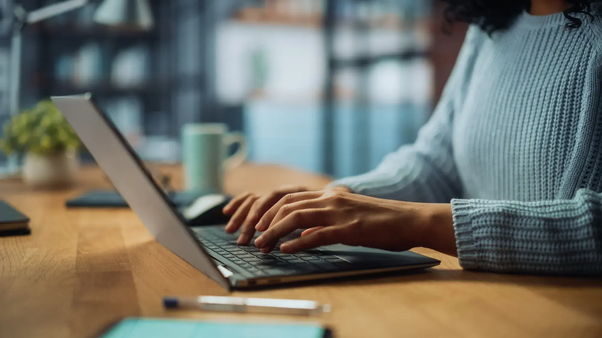 Person using laptop